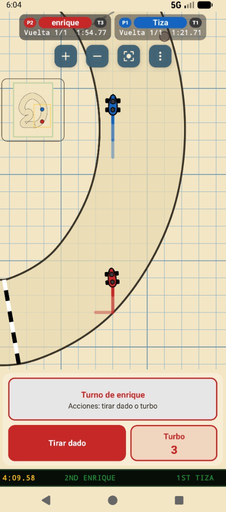 Two-car race